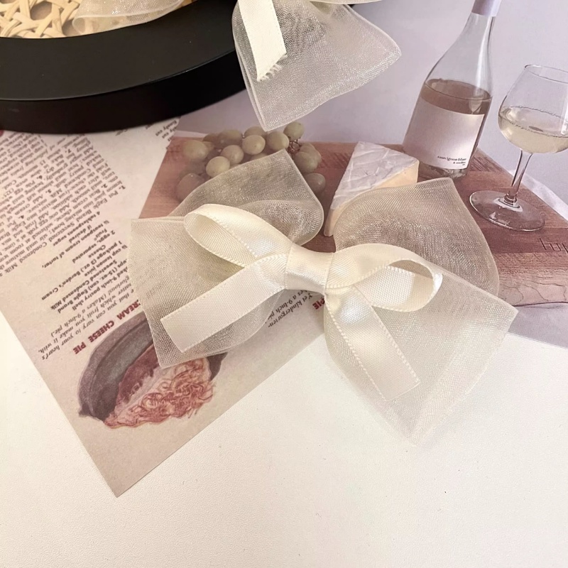 Kẹp Tóc Đính Nơ Sau Lưng Phong Cách Nhật Hàn Dành Cho Nữ