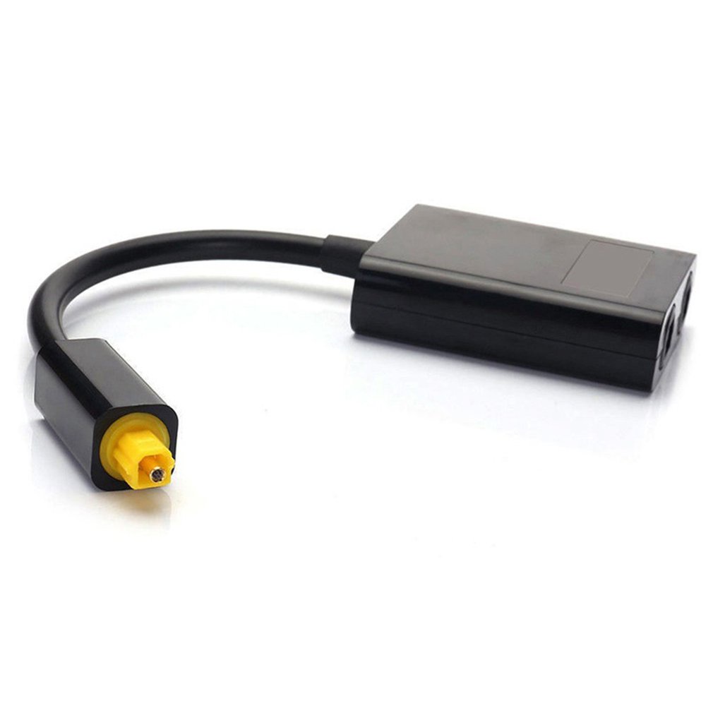 Dual Port Digital Optical Adapter Splitter Fiber Audio Cable 1 In 2 Out High Performance Adaptor [Q/15]