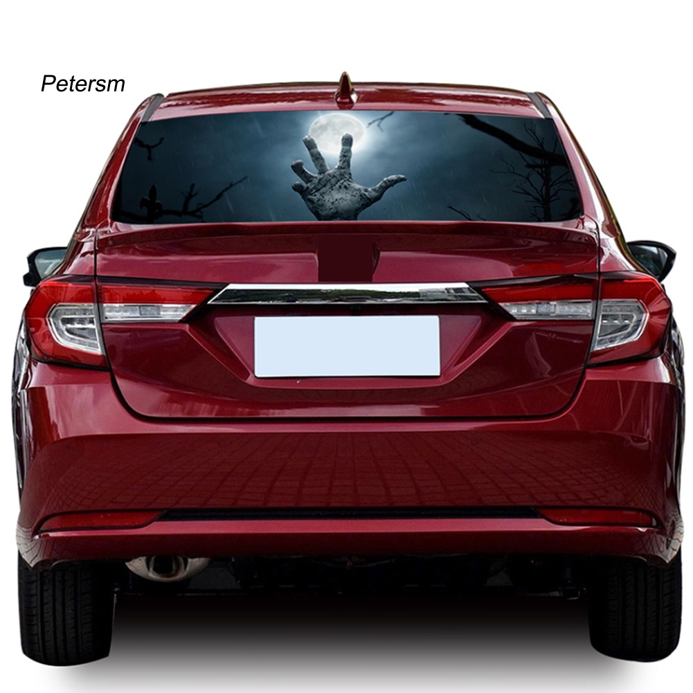 Miếng Dán Kính Cửa Sổ Xe Hơi Bằng PP Họa Tiết Kinh Dị