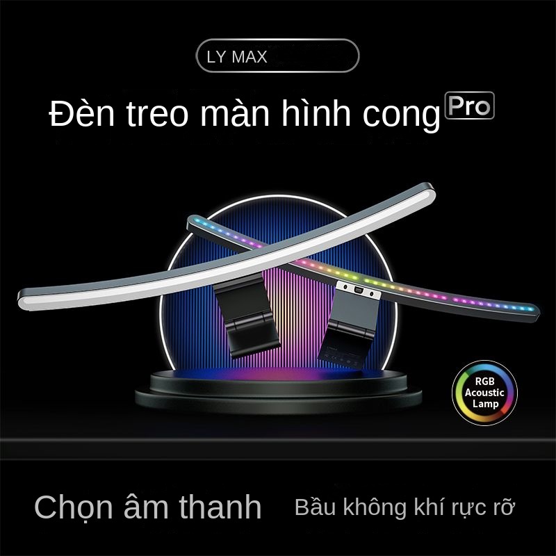 LYMAX bề mặt màn hình đèn bảo vệ mắt màn hình máy tính treo đèn bàn lấp đầy ánh sáng đèn LED để bàn