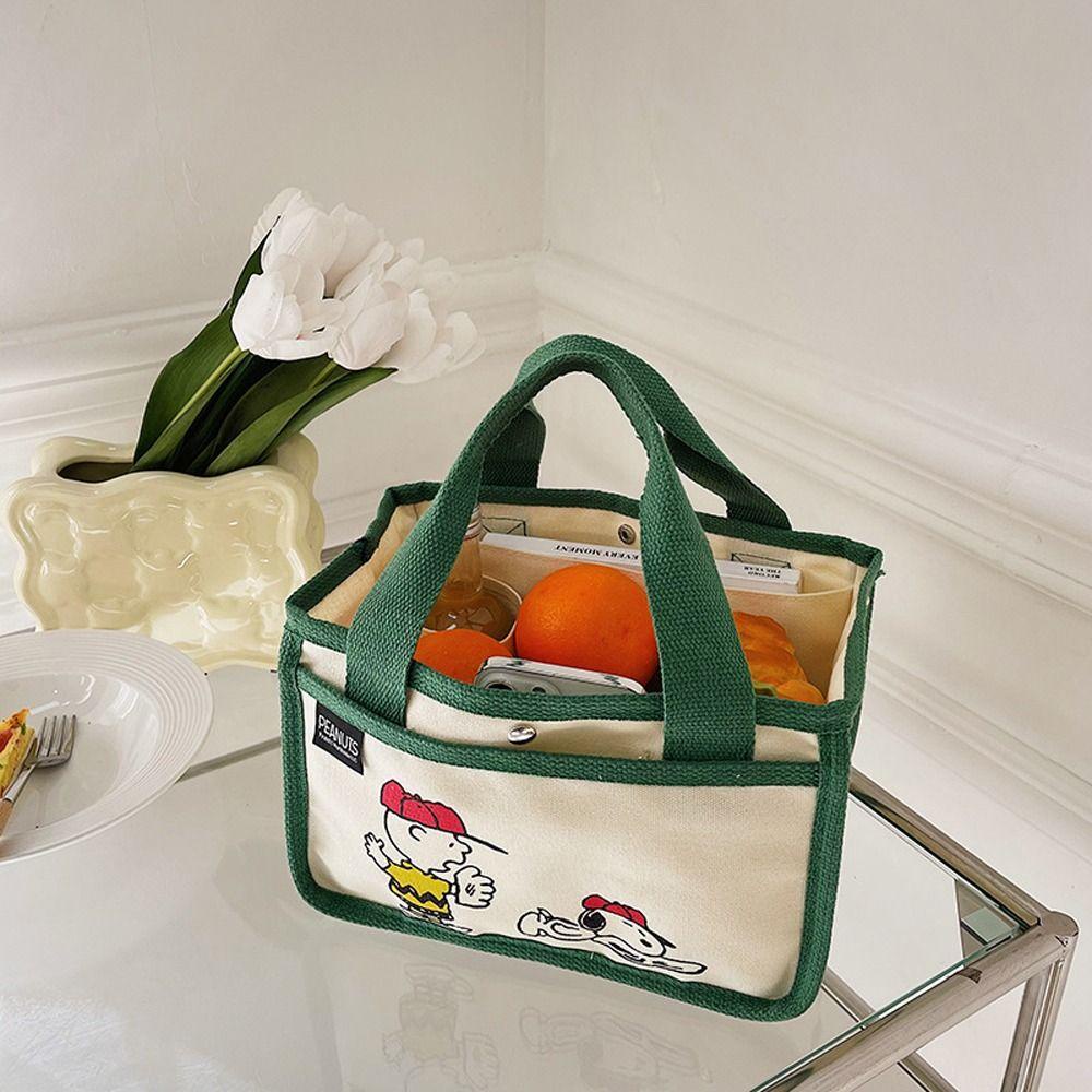 Túi vải Cỡ Lớn In Họa Tiết Hoạt Hình Snoopy Dễ Thương