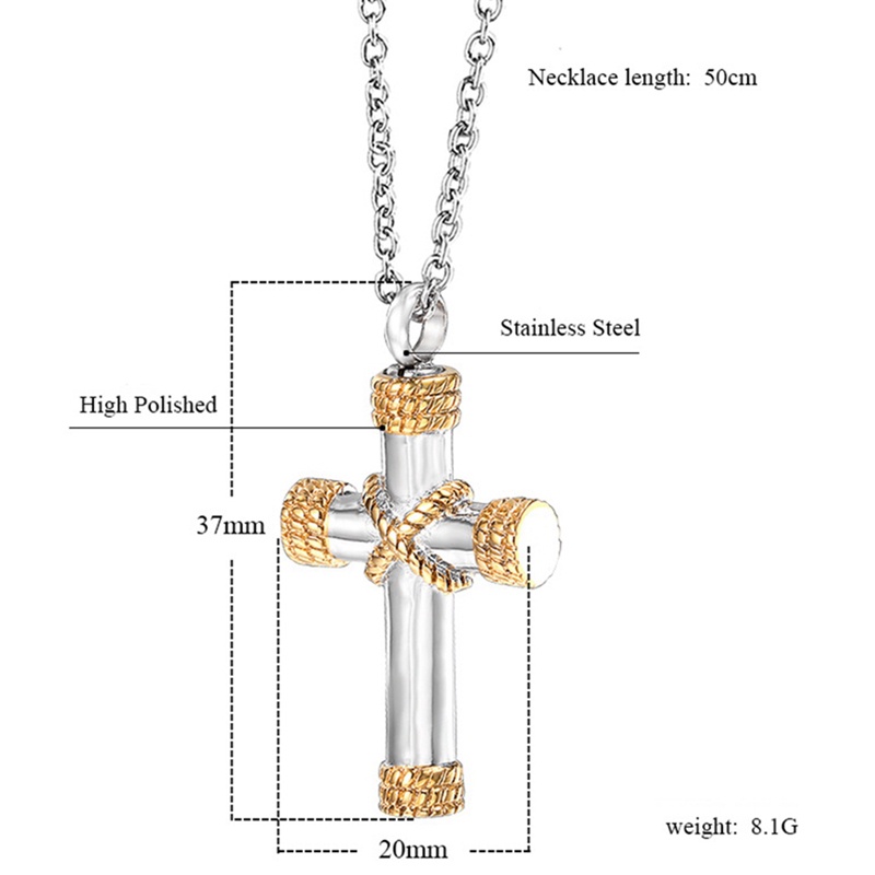 Vòng cổ Mặt Thánh Giá Bằng Thép Không Gỉ Margot ZSDZ