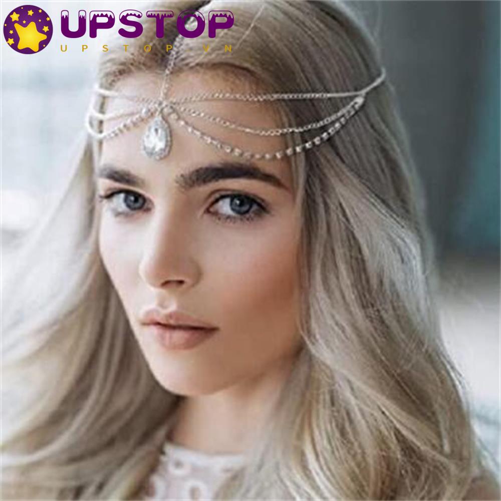 Chuỗi Đầu UPSTOPVN|Băng Đô Turban Màu Sắc|Trâm Cài Tóc Cô Dâu Màu Sắc Sang Trọ