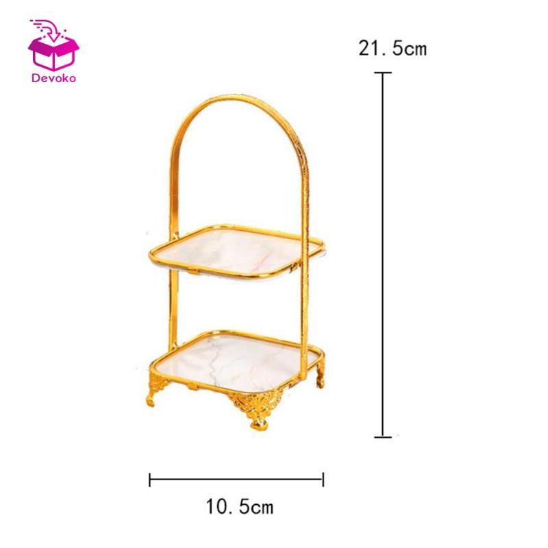Devoko Kệ Trưng Bày Bánh Kem / Món Tráng Miệng Ba Tầng Phong Cách Châu Âu Sang Trọng Trang Trí Nhà Cửa