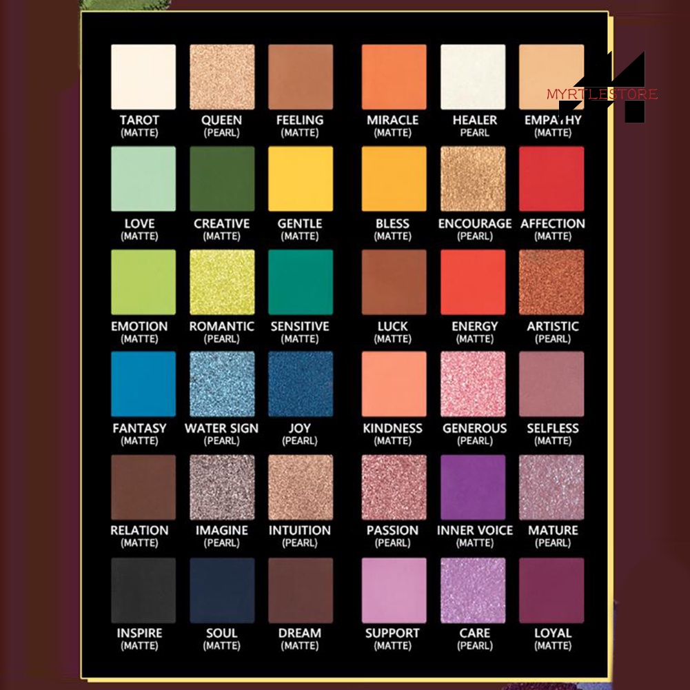 Bảng Phấn Mắt IMAGIC 36 Màu Lì Và Ánh Ngọc Trai Kết Hợp Thời Trang