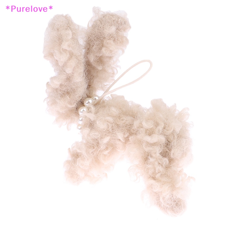 1 Thú Nhồi Bông Hình Cún Con Đáng Yêu Treo Chìa Khóa Xe Hơi Mới