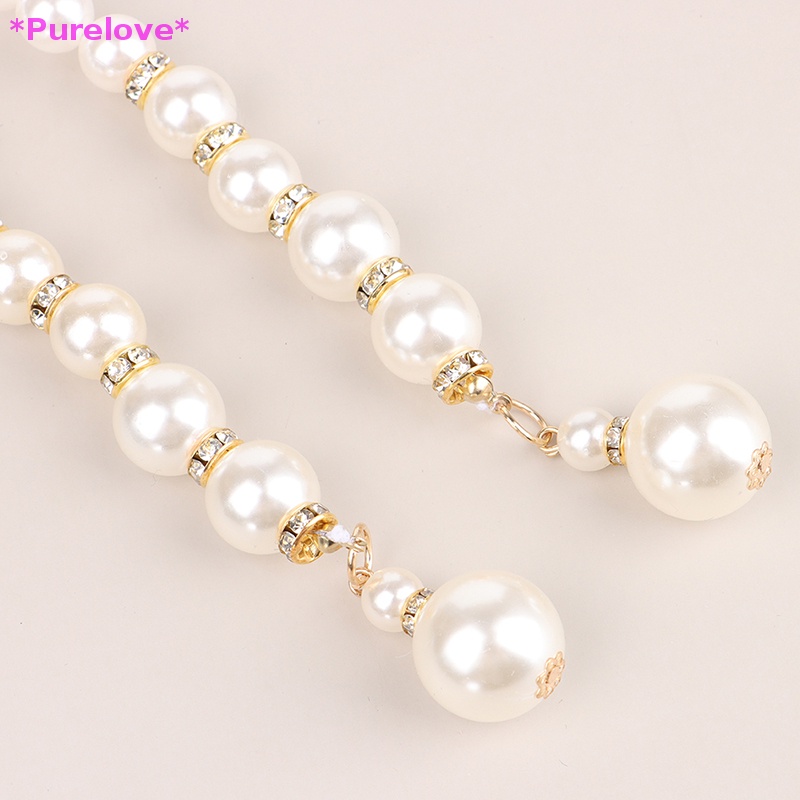 Thắt Lưng Dây Xích Kim Loại Đính Ngọc Trai Thanh Lịch Dành Cho Nữ Mới