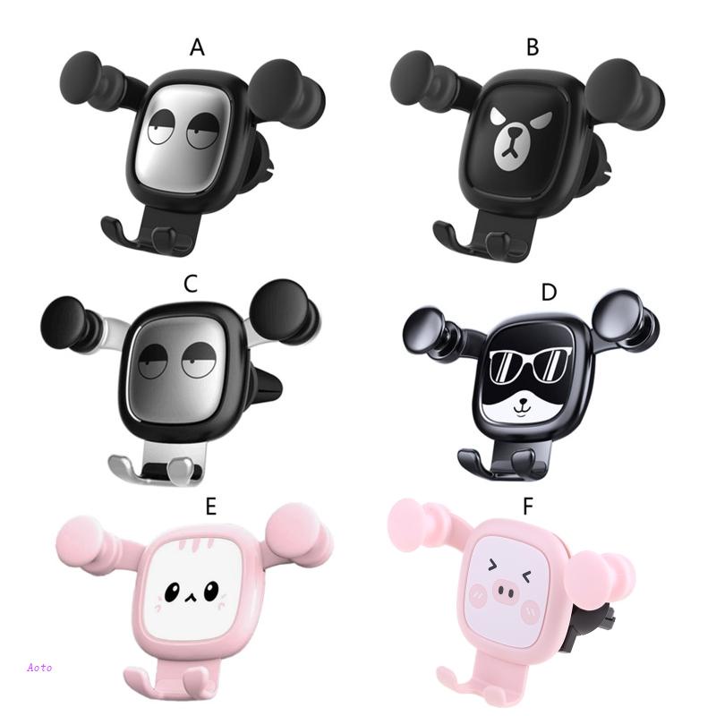 Aoto Giá Đỡ Điện Thoại Phong Cách Động Vật Hoạt Hình Rảnh Tay Không Trượt Hoặc Rơi Trong Xe