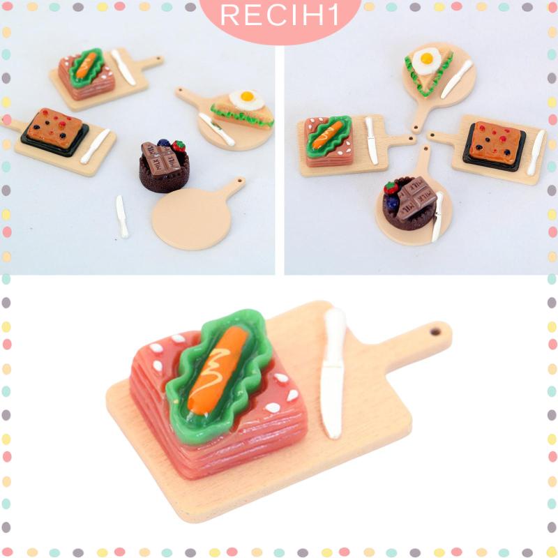 Bộ Đồ Chơi Mô Hình Bánh Mì Tỉ Lệ 1 / 12 Cho Nhà Búp Bê