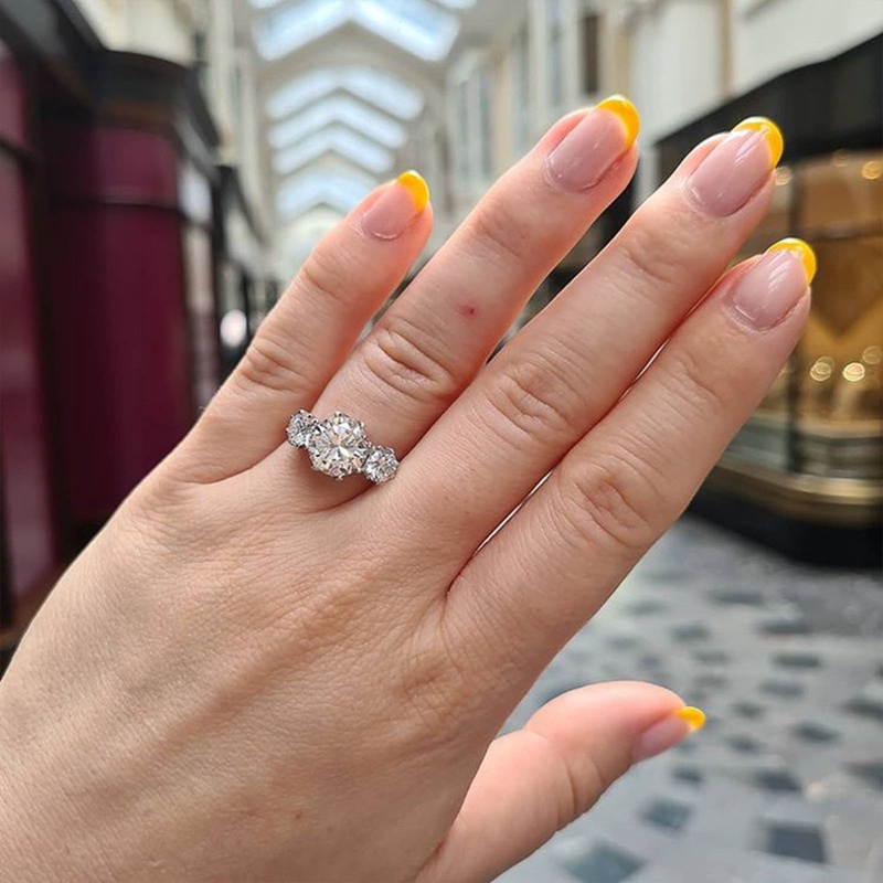 Yixinzi Nhẫn Đính Đá zircon Thời Trang Cho Nữ