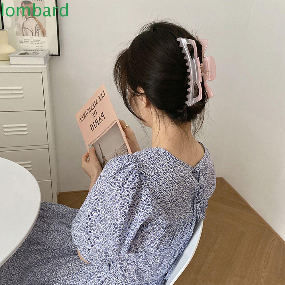 Kẹp Tóc Đuôi Ngựa Trong Suốt Phong Cách Hàn Quốc Ngọt Ngào Cho Nữ Giá Đỡ