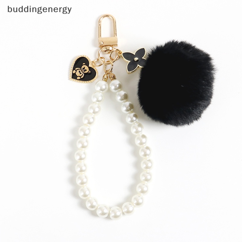 {BUDDI} Ins Mới Móc Khóa Hình Gấu Hồng Đen Đáng Yêu Dành Cho Nữ {Buddingergy}