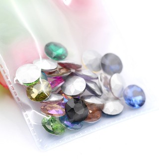 Đá Pha Lê Tròn 12mm 14mm Chất Lượng Cao Đính Trang Sức Nail Quần Áo Phụ Kiện DIY Thời Trang