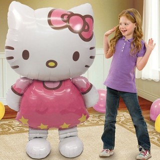 Sanrio bong bóng lá nhôm hình hello kitty 114cm trang trí tiệc sinh nhật đám cưới cho bé