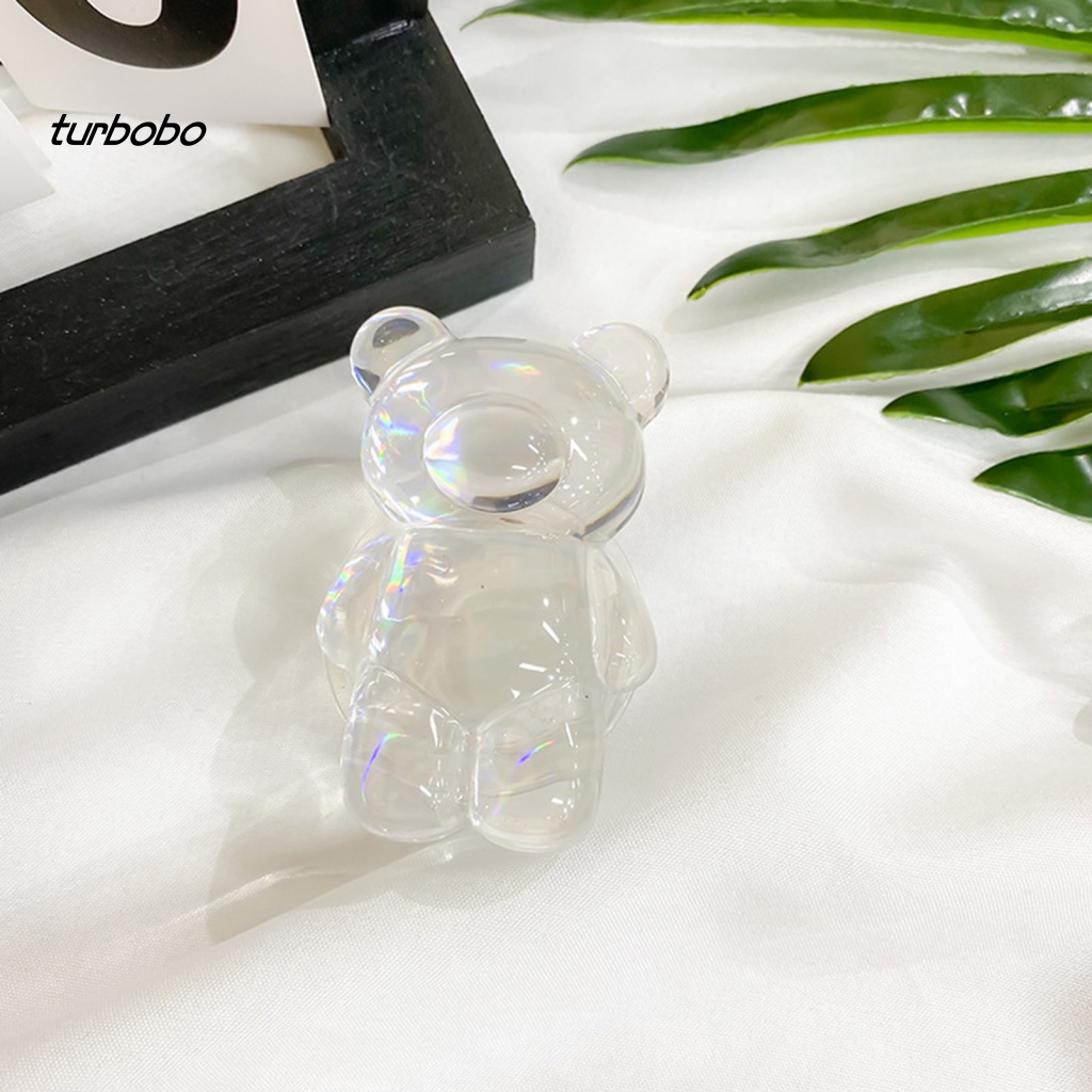 Giá Đỡ Điện Thoại Di Động Hình Gấu Màu Laser 3D Đa Năng