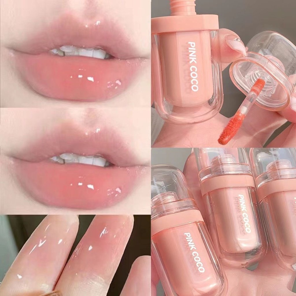 Son Kem Hiệu Ứng Gương Dưỡng Ẩm Không Thấm Nước Pink Coco