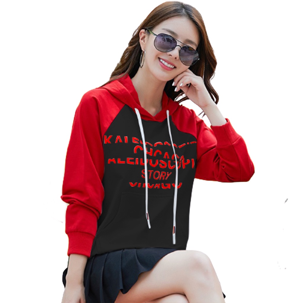 Áo hoodie nữ form rộng THELA Store, Áo thun nữ tay dài, Áo thun nữ tay dài có mũ Phong cách trẻ trung RZM48 | BigBuy360 - bigbuy360.vn