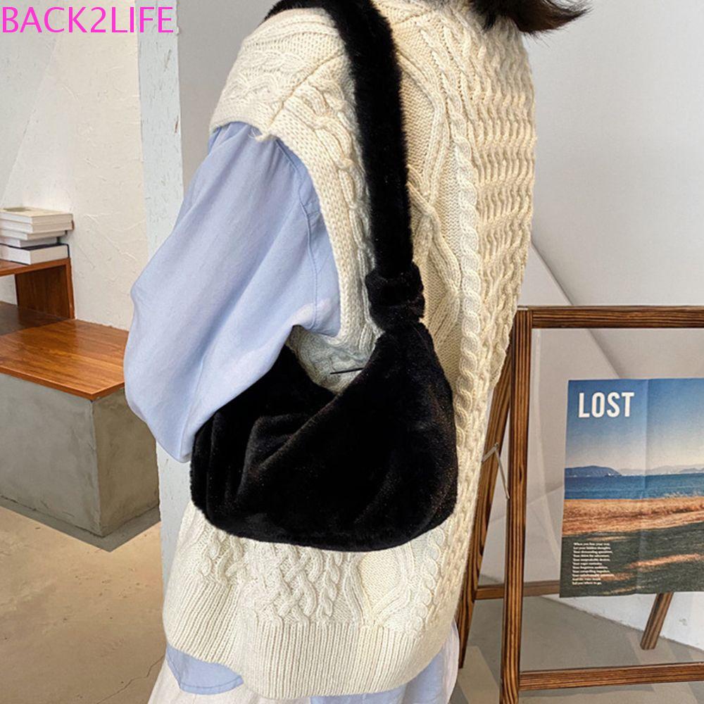 Túi Đeo Chéo Vai Bằng Vải Bông Thời Trang Hàn Quốc Sức Chứa Lớn Dành Cho Nữ BACK2LIFE