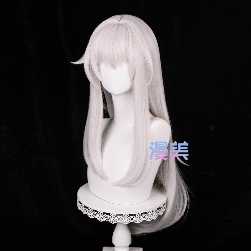 Game Honkai: Star Rail Clara Cosplay Wig 75cm Long Straight Wig Pink Silver White Wig Cosplay Anime Wigs Heat Resistant Synthetic Wigs
