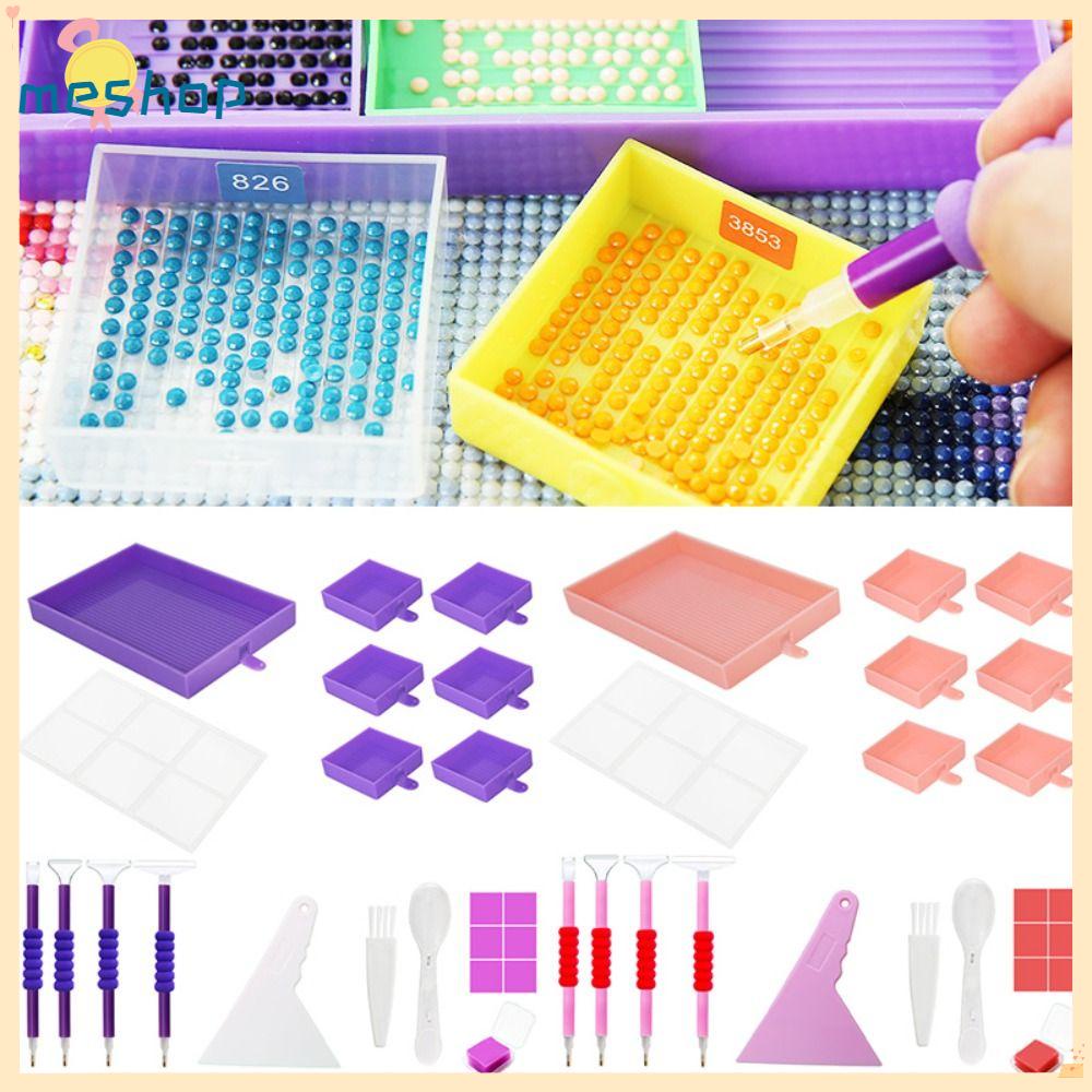 Khay Đựng Hạt Cườm Trang Trí Móng Tay Nghệ Thuật