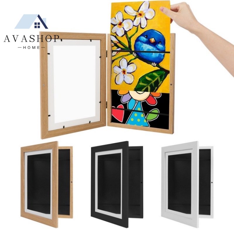Khung Ảnh Vẽ Tranh Nam Châm Mở Phía Trước Cho Bé Khung Hộp 3D （A4 32*24*3.2cm）,Phù Hợp Với Vẽ,Dự Án Nghệ Thuật Của Trẻ