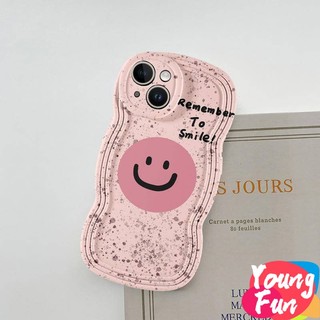 ốp lưng mỉm cười Đường viền sóng for iPhone 14 XR 13 11 12 Pro Max 8 7 6 6S Plus X Xs Max Se 2020 13 12 11