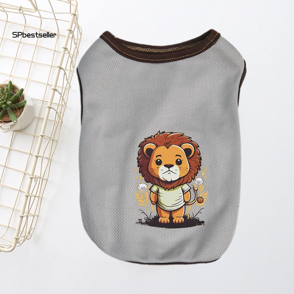 Áo Thun In Họa Tiết Hoạt Hình Gấu Trúc Bằng Polyester Thoáng Khí Thời Trang Mùa Hè Cho Thú Cưng