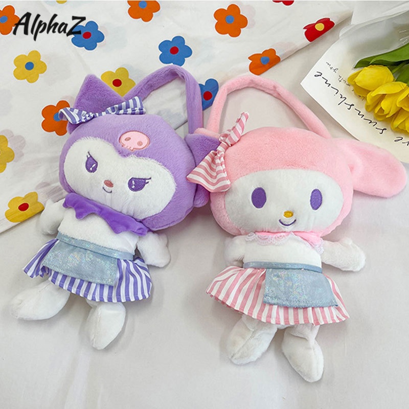 AlphaZ SANRIO Túi Xách Hình Thú Nhồi Bông Hoạt Hình Đáng Yêu