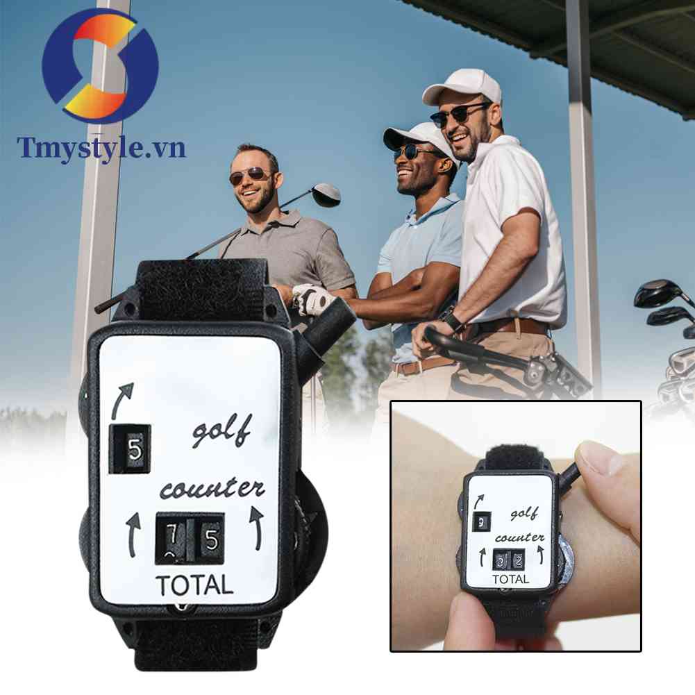 Máy Đếm Điểm Chơi Golf Kèm Dây Đeo Cổ Tay Tiện Dụng