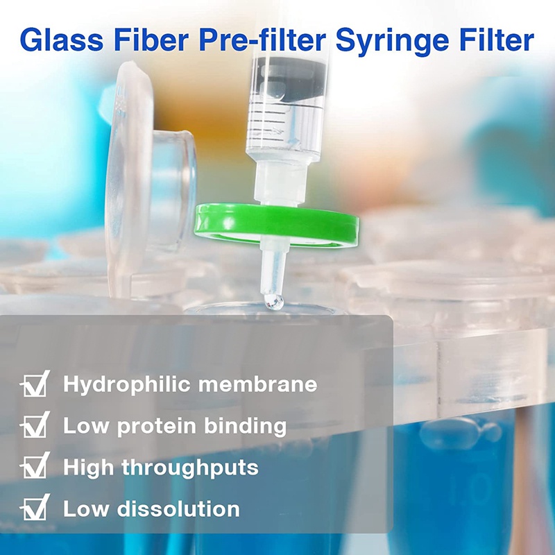 Set 10 Ống Tiêm Lọc Cặn 0.22Um Đường Kính 33Mm Chất Lượng Cao