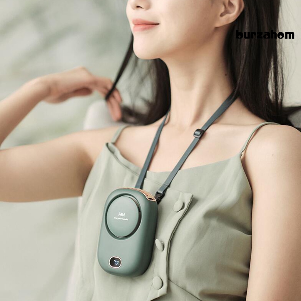 Quạt Đeo Cổ Bằng ABS Có Thể Sạc Lại Bằng Cổng USB