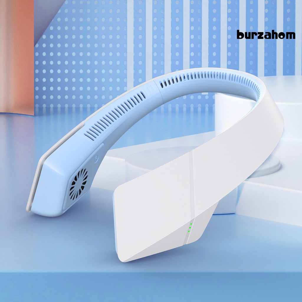 Quạt Làm Mát Đeo Cổ Sạc Nhanh Bằng Cổng USB Thiết Kế Hình Tai Nghe Mini Dành Cho Làm Việc