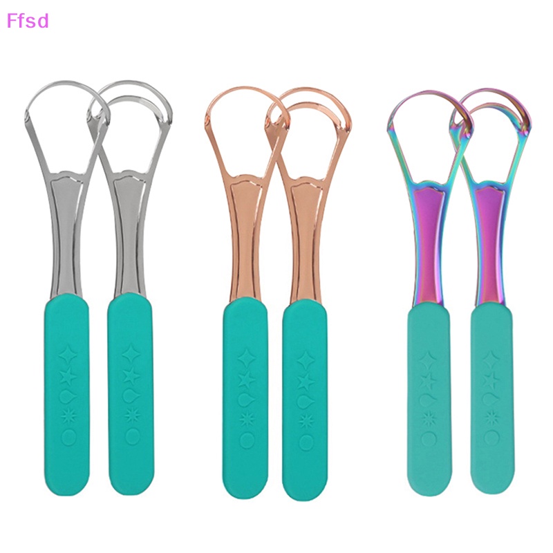 {Ffsd} Dụng Cụ Nạo Làm Sạch Lưỡi Bằng Thép Không Gỉ Làm Sạch Miệng * Bán Chạy