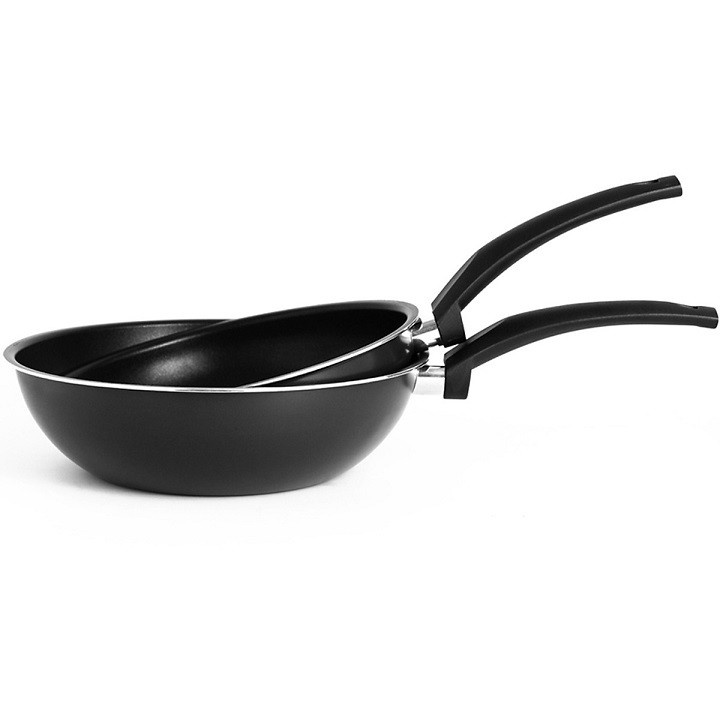 Bộ 2 chảo LocknLock chiên xào sâu lòng, chống dính LEY1243S2 không dùng cho bếp từ - DEAL SỐC 0Đ - HAPOS MALL OFFICIAL