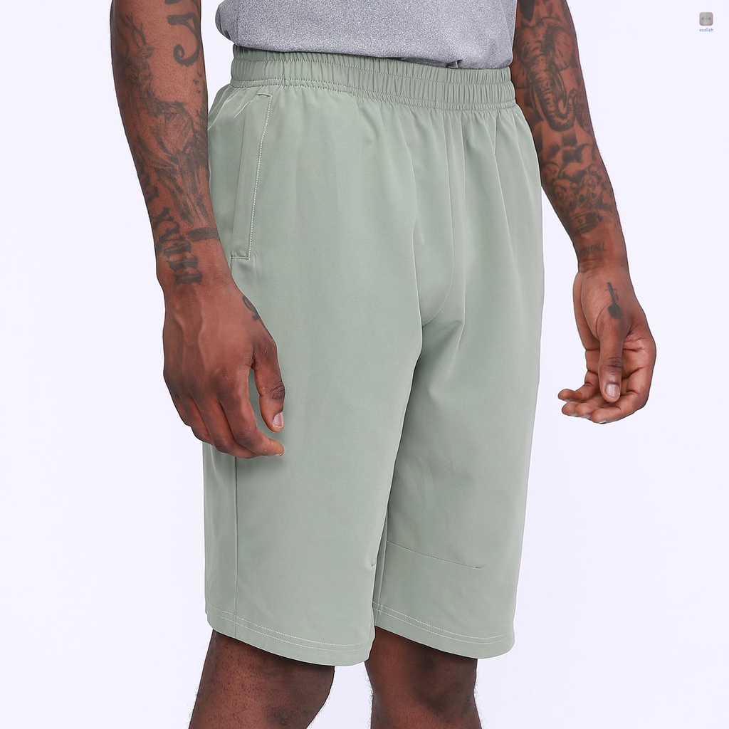 Quần Short Thể Thao Lưng Thun Phối Túi Bên Hông Nhanh Khô Thời Trang Cho Nam