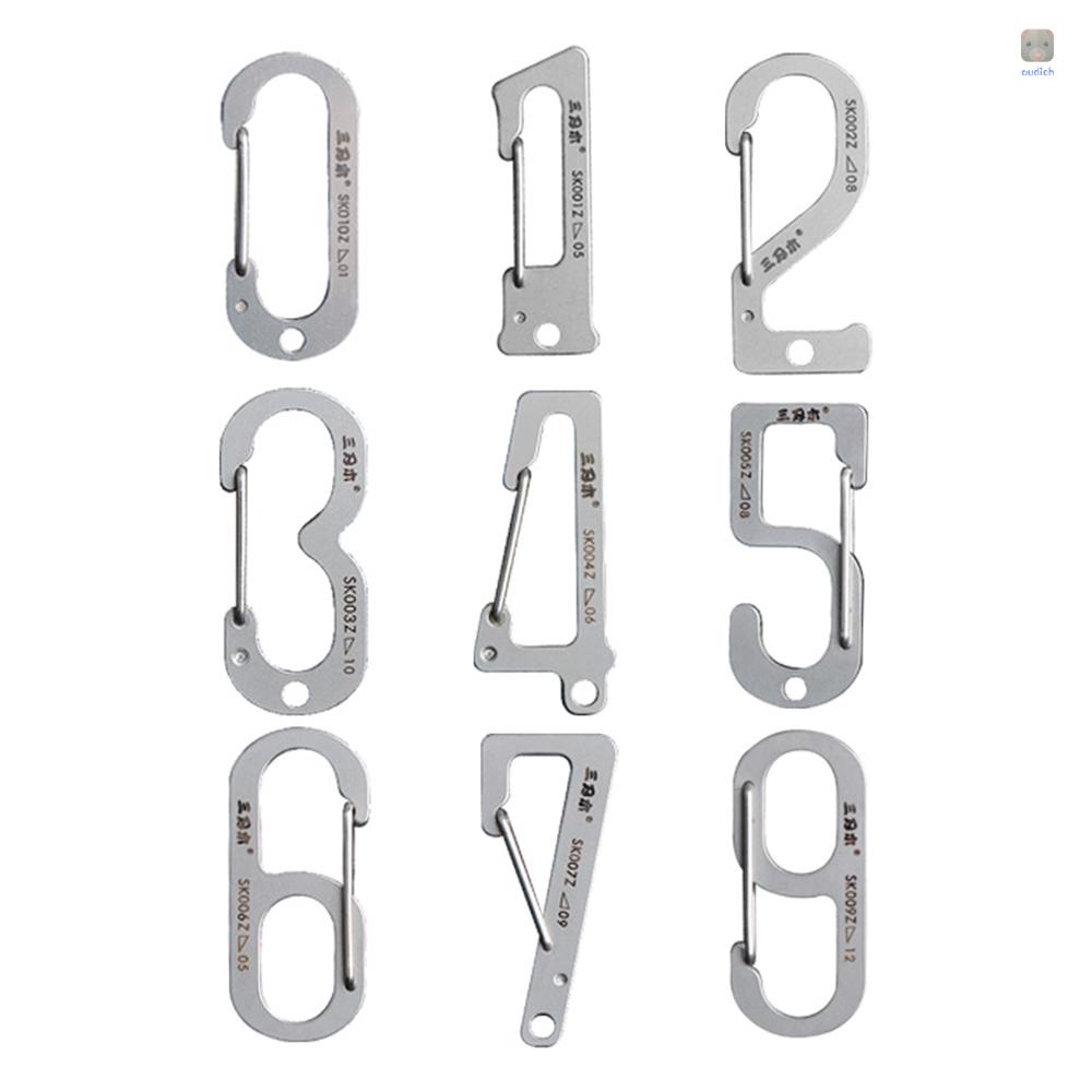 Móc Khóa Carabiner Bằng Thép Không Gỉ Cho Ba Lô / Cắm Trại / Câu Cá