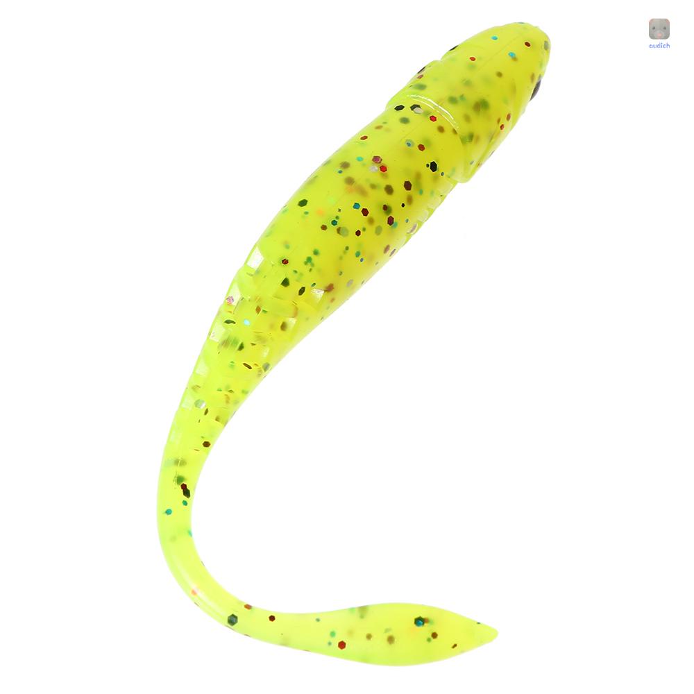 Set 5 Mồi Giả Nhử Cá 3D Bằng Nhựa Mềm 11cm 6.5g Gắn Kèm Móc Câu