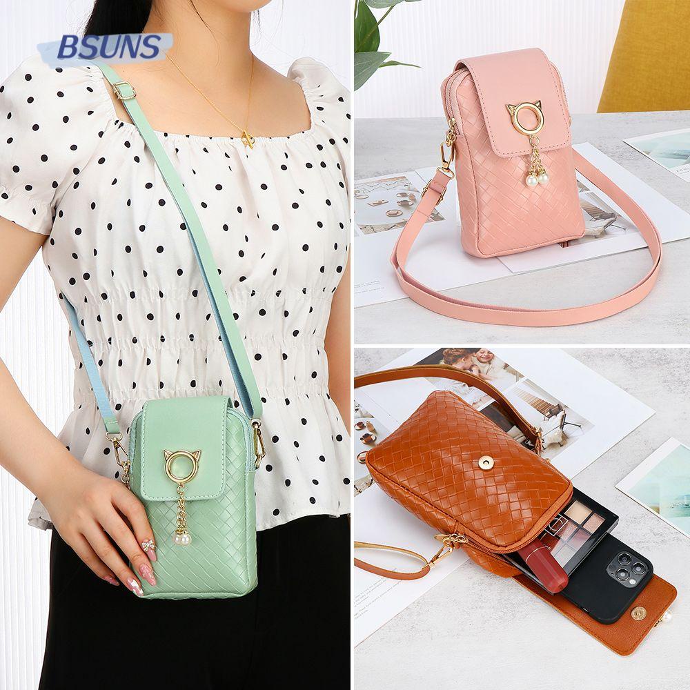 Túi Đeo Chéo Đựng Điện Thoại Đính Tua Rua Thời Trang Thích Hợp Làm Quà Tặng Du Lịch