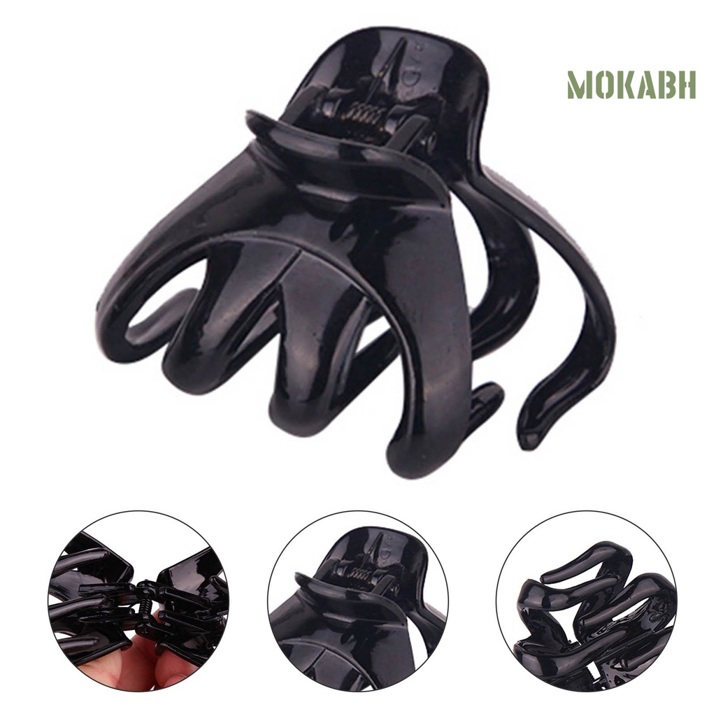 Bộ 4 Kẹp Tóc Màu Trơn Chống Rơi Phong Cách Hàn Quốc Cho Nữ