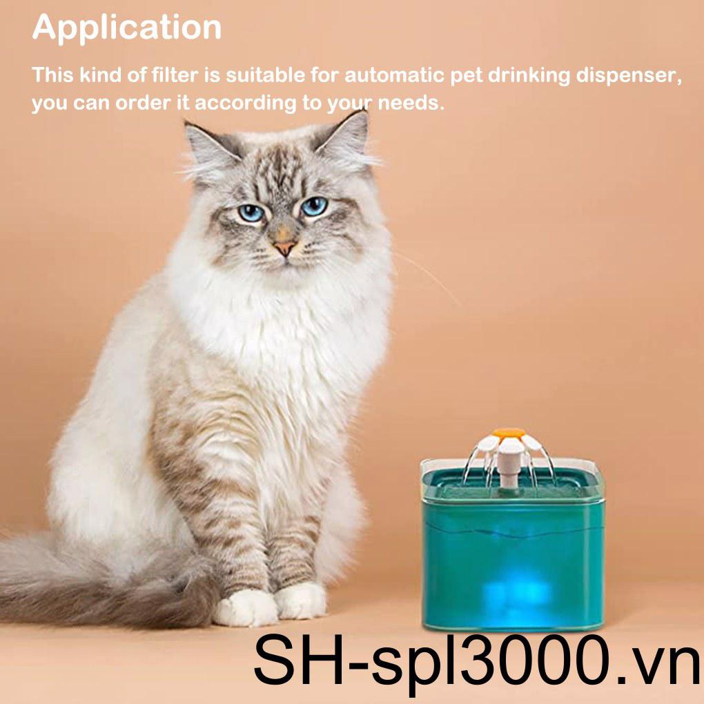 Set 4 Miếng Xốp Lọc Thay Thế Dành Cho Đài Phun Nước Uống Thú Cưng