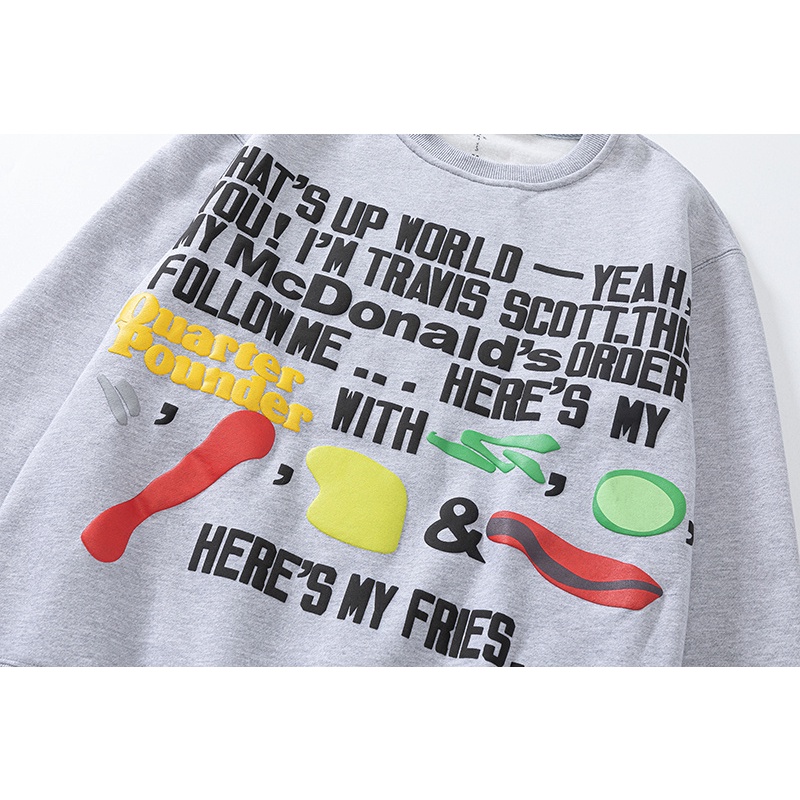 Tr-av-is - SC-OTT X CP-FM - KA-NYE - T-S88Latest Thời Trang Đường Phố Mỹ Cổ Điển Cao Cấp Xốp Cổ Tròn Cho Unisexidtyjrtd