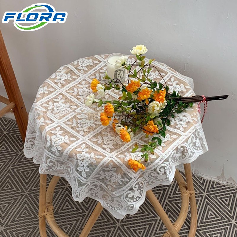 Khăn Trải Bàn Thêu Ren Chống Bụi Trang Trí Nhà Cửa Phong Cách Châu Âu