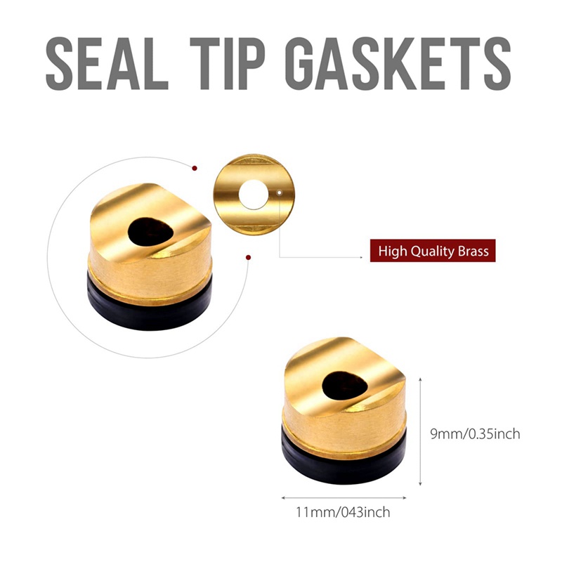 Bộ 2 Thanh Sơn Nối Dài Không Khí 12Inch Và 1 Đầu Phun Bảo Vệ Và 3 Đầu Đệm Niêm Phong