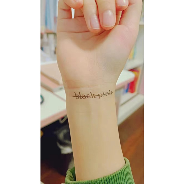 Hình Xăm Dán Chống Thấm Nước Phong Cách Blackpink Độc Đáo
