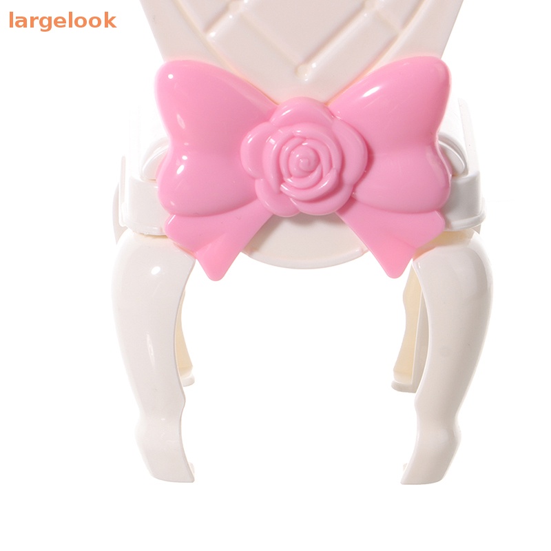 Mô Hình Ghế Thắt Nơ Xinh Xắn Cho Nhà Búp Bê Tỉ Lệ 1 / 6