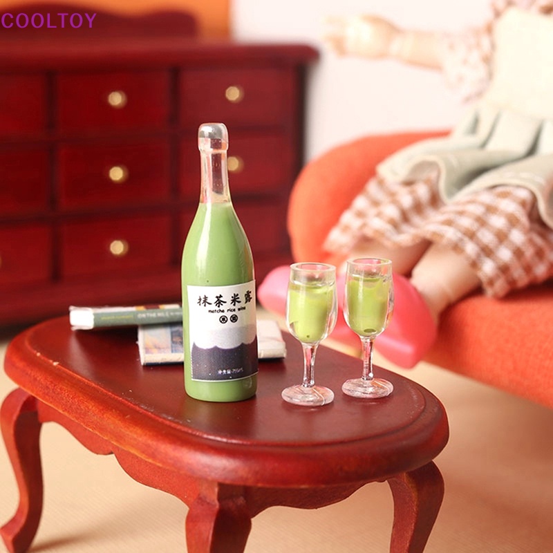 1 Bộ Ly Uống Rượu Mini Tỉ Lệ 1: 12 Dùng Trang Trí Nhà Búp Bê