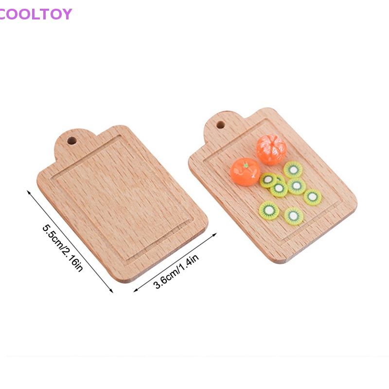 1 Bộ Thớt Cắt Trái Cây Trang Trí Nhà Búp Bê 1: 12