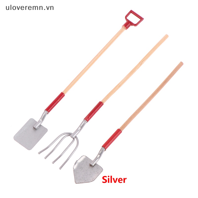 Set 3 Xẻng Làm Vườn Thu Nhỏ 1: 12 Trang Trí Nhà Búp Bê