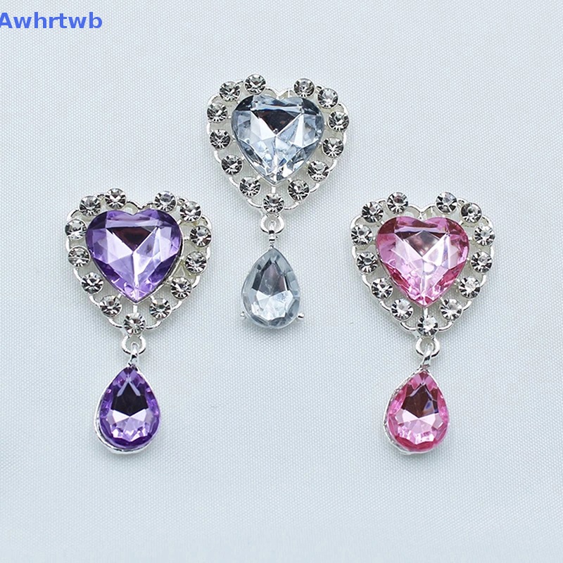 Ghim Cài Áo Hình Trái Tim Bằng Kim Loại 25X45MM Trang Trí Tiệc Cưới Lãng Mạn Mới