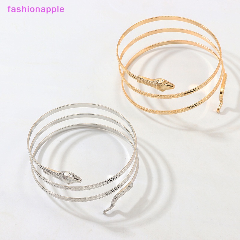 Vòng Đeo Tay Dạng Hở Hình Rắn Phong Cách Gothic Punk Cá Tính